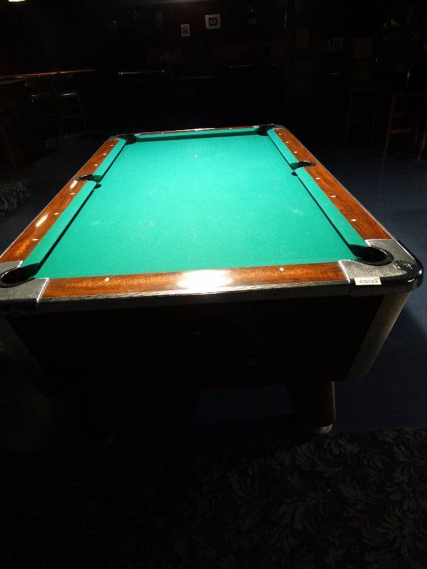 lot 490 image: Valley Panther Coin Op pool table.