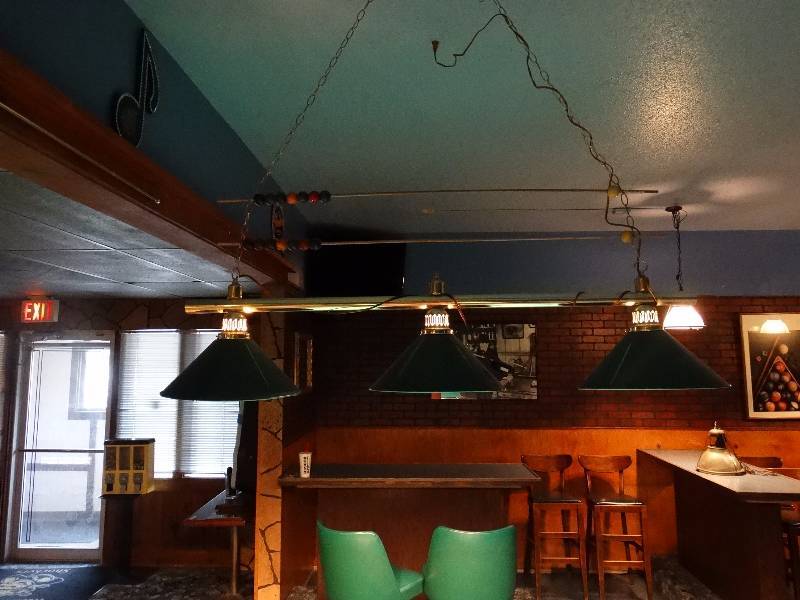 lot 491 image: Pool table light.