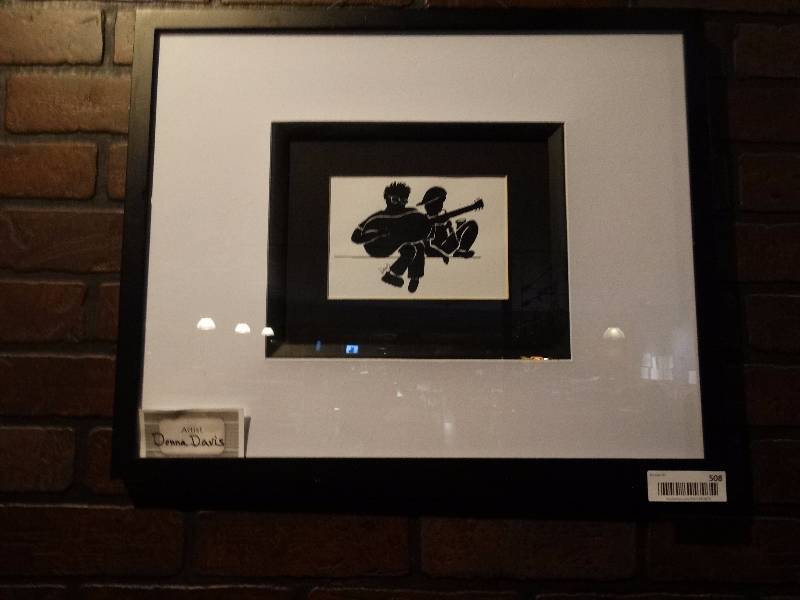 lot 508 image: Hanging wall art by Donna Davis.