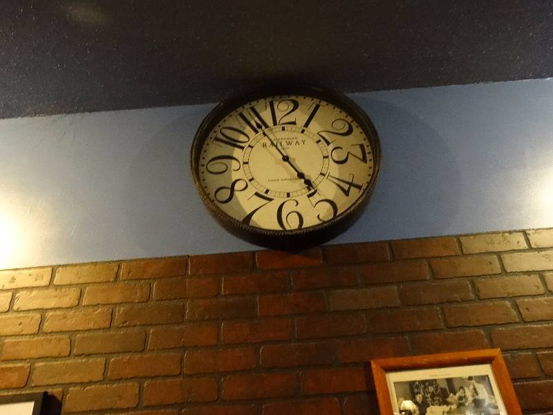 lot 510 image: Big caledonian railway wall clock.