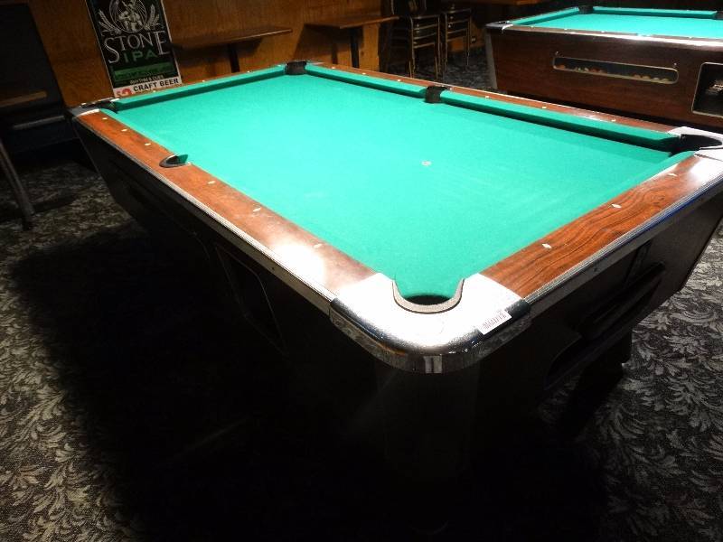 lot 592 image: Valley Panther Coin Op pool table.