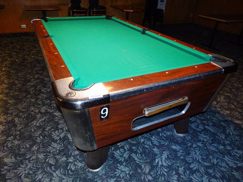 lot 594 image: Valley Panther Coin Op pool table.