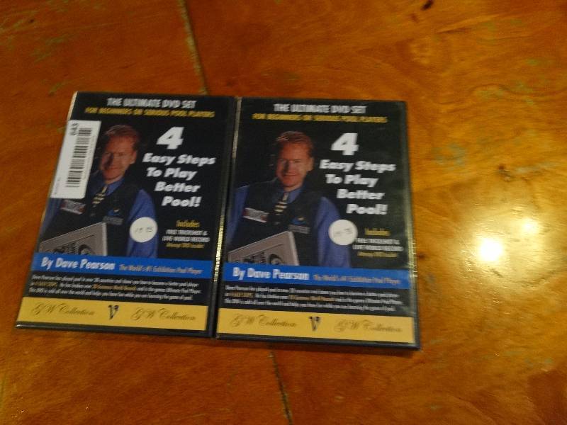 lot 643 image: 2 DVD 4 easy steps to play better pool.