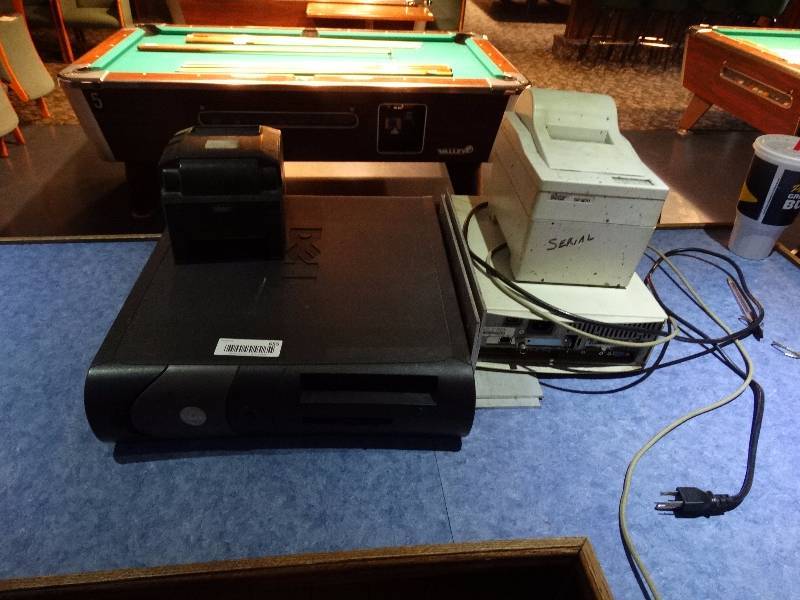 lot 655 image: Dell computer Wreceipt printer & intel inside computer wreceipt printer.