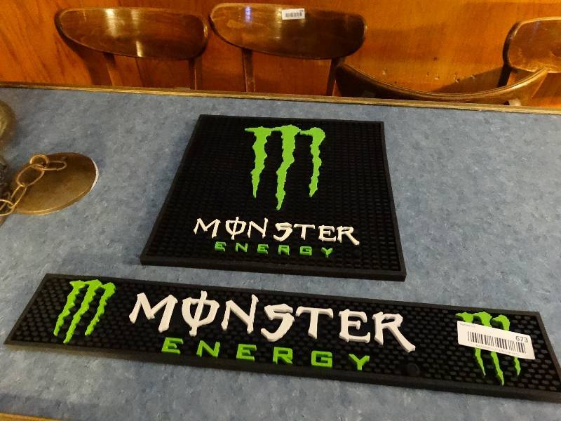 lot 673 image: 2 Monster bar mats