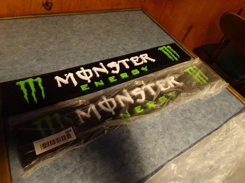 lot 684 image: 2 new Monster bar mats