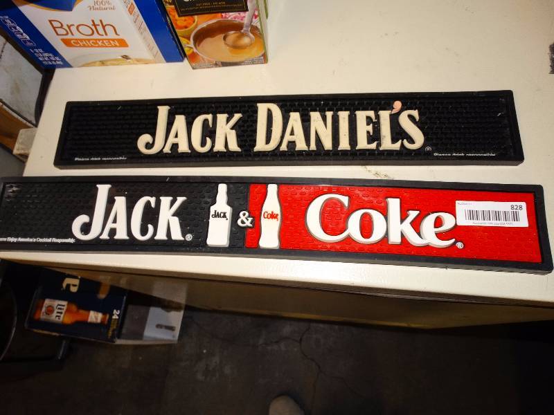 lot 828 image: Jack Daniel bar mats.