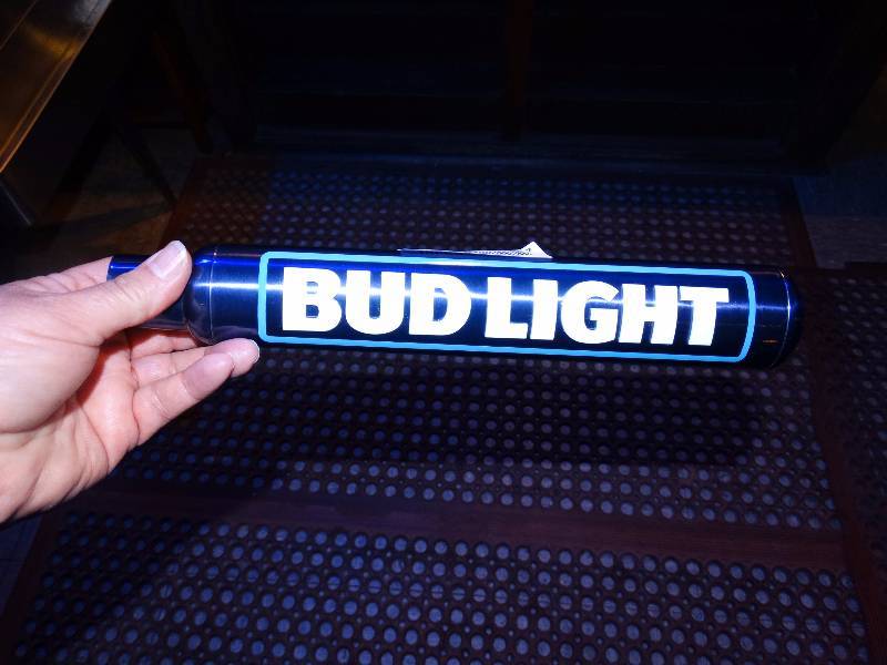 lot 857 image: Budlight beer tap handle
