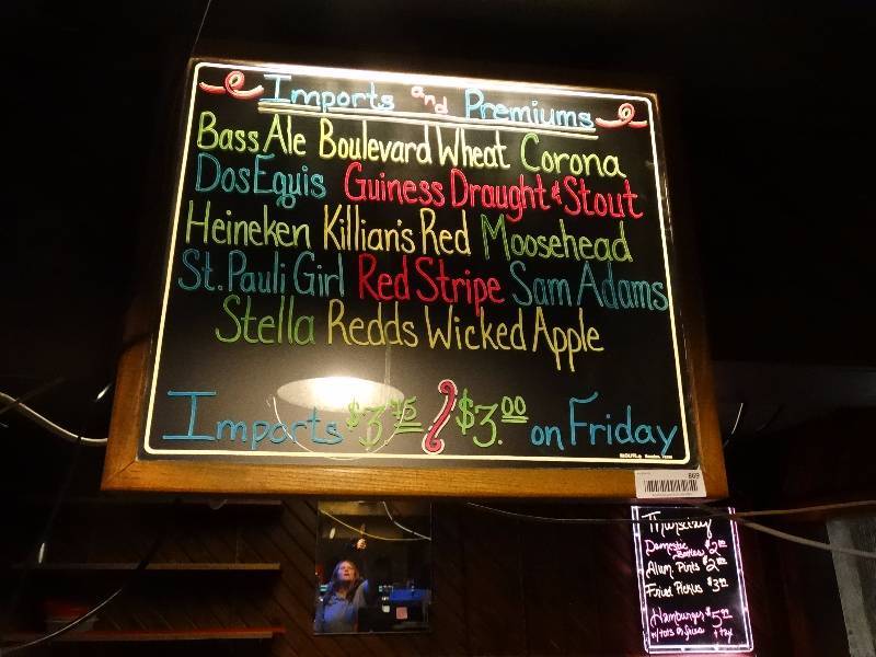 lot 869 image: Lighted menu board.