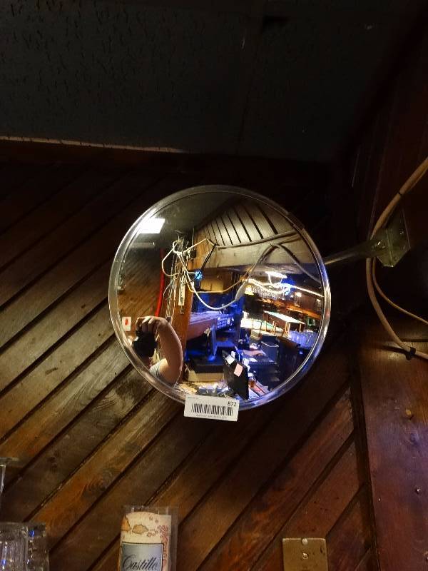 lot 872 image: Corner mirror.