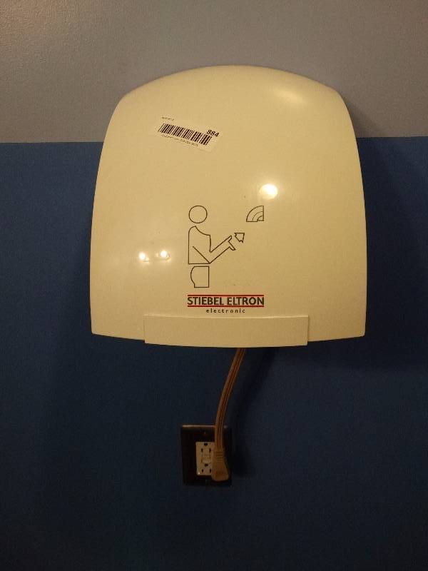 lot 884 image: Stiebel eltron electronic hand dryer.