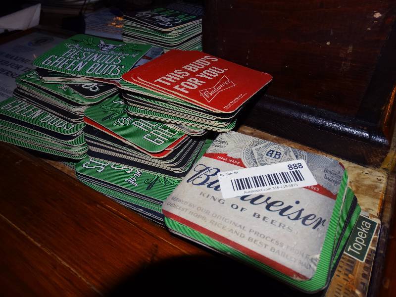lot 888 image: Large lot of various bar coasters
