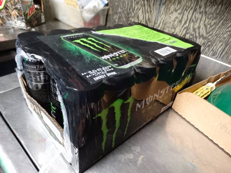 lot 910 image: Case of 24 cans of Monster