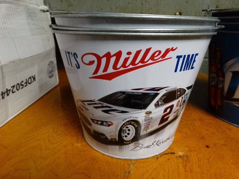 lot 923 image: 2 Miller Time beer buckets