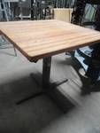 Square dining table.