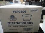 Empress clear portion cups 1 oz, 2500/cs.