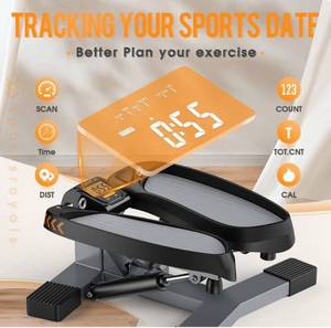 lot 60973 image: Sportsroyals Stair Stepper for Exercises-Twist Stepper with Resistance Bands and 330lbs Weight Capacity
