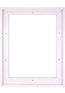 lot 60978 image: Wall Art Floater Frame for 1.25 Thick Canvas  25 Size and 4 Colors  Floating Frame for Canvas Artist Panel Oil Painting Wall Art D�cor  Hanging Hardware Included (White Frame, 16x20)