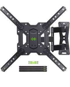 lot 60997 image: USX Mount Full Motion TV Mount, Swivel Articulating Tilt TV Wall Mount for 26-55 LED, OLED, 4K TVs, TV Bracket Wall Mount with VESA 400x400mm Up to 77lbs, Perfect Center Design -XMM006-1