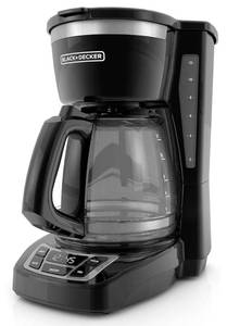 lot 61005 image: BLACKDECKER 12-Cup Digital Coffee Maker, CM1160B-1, Programmable, Washable Basket Filter, Sneak-A-Cup, Auto Brew, Water Window, Keep Hot Plate, Black