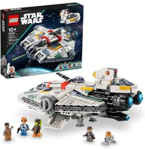 lot 61012 image: LEGO Star Wars Ahsoka Ghost & Phantom II, May The 4th Toy Playset Inspired by The Ahsoka Series, Featuring 2 Buildable Starships and 5 Star Wars Figures, Awesome Star Wars Fan Gift, 75357
