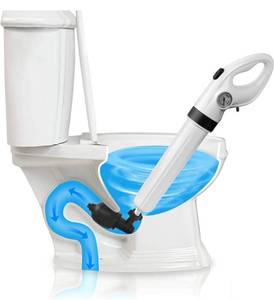 lot 61025 image: Toilet Plunger, Drain Unblocker, Air Drain Blaster Kit��Manual Pneumatic Dredge Equipment��High Pressure Powerful drain clog remover Cleaner, Applied to Toliet, Bathroom, Kitchen.