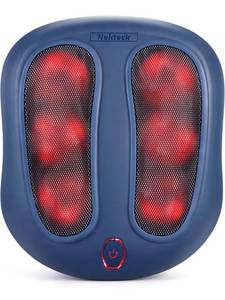 lot 61028 image: Nekteck Foot Massager with Heat, Shiatsu Heated Electric Kneading Foot Massager Machine for Plantar Fasciitis, Built-in Infrared Heat Function and Power Cord��Blue)