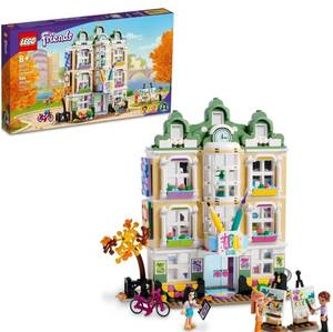 lot 61054 image: LEGO Friends Emmas Art School House Set 41711, Creative Arts & Crafts Toy with 3 Mini-Dolls, Accessories and DOTS Decor, Birthday Gift Idea for Kids 8-12 Years Old