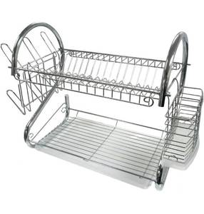 lot 61069 image: Better Chef 16-inch H Dish Rack, Chrome-Plated