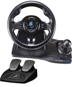 lot 61083 image: SUBSONIC Superdrive - GS550 steering racing wheel with pedals, paddles, shifter and vibration for Xbox Serie XS, PS4, Xbox One, PC, PS3