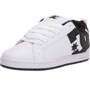 lot 62041 image: DC Mens Court Graffik Casual Low Top Skate Shoe Sneaker size 8