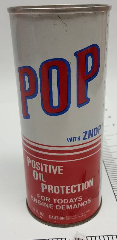 lot 6141 image: This unopened can of POP Engine Oil Supplement wZDDP is a petroleum oil performance supplement