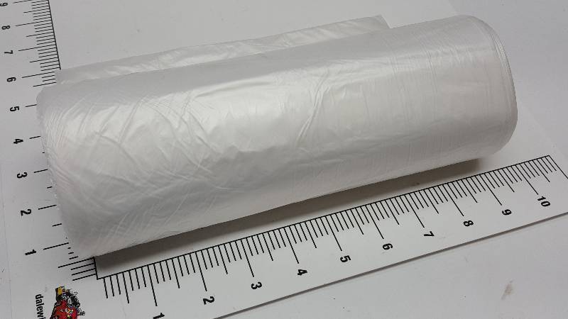 lot 6658-2 image: New roll of 25 individual trash can Liners 36 X 60 up to 55 Gallon 14 Micron material