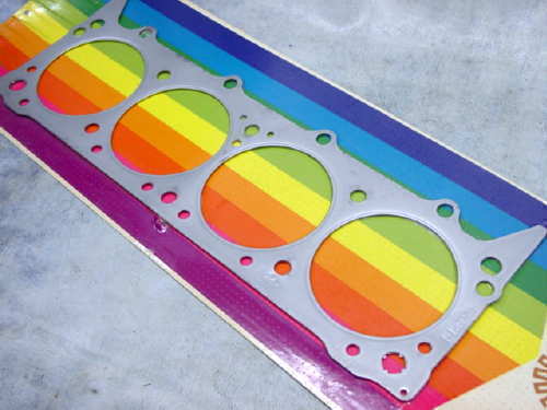 lot 6821 image: This is a new pair (2) of the Felpro part # 8266PT-1 Sandwich type head gaskets that fit the American Motors AMC 343-401