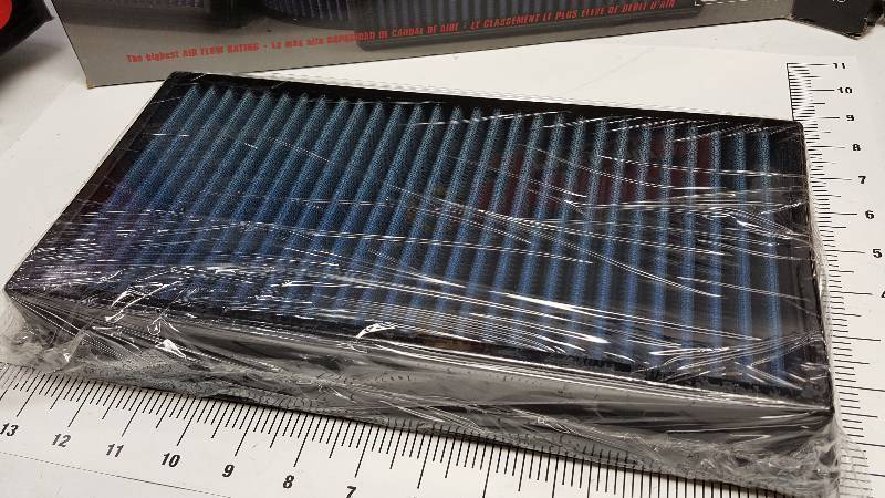 lot 6948 image: New in the box Flat Panel Holley Power Shot 221-18 Hi Perf air cleaner size 13-12 X 7 X 1-34