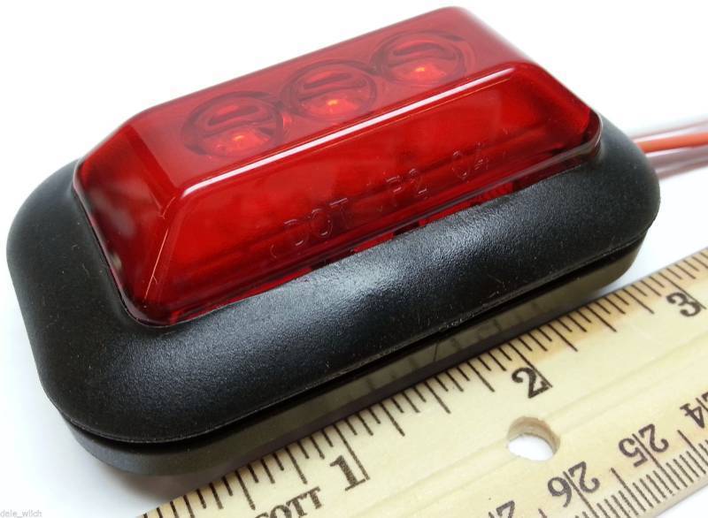 lot 8884-2 image: Single LED for truck trailer motorcycles small tail turn signal and brake light.