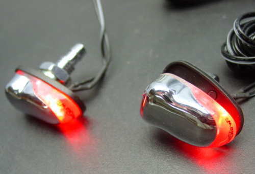 lot 9022 image: Street Glow LED Red windshield washer squirter lights Pretty wild looking