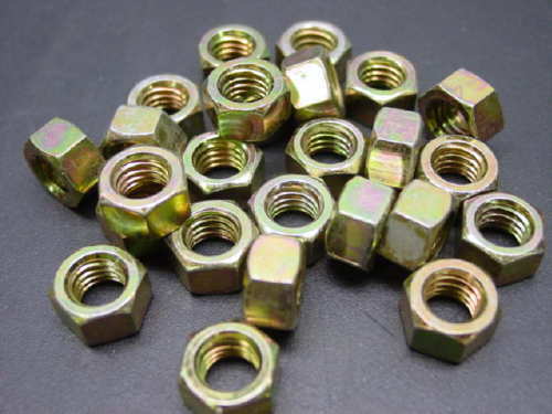 lot 9169 image: Outfit your shop or tool box package of 25 std 38 coarse thread plated nuts