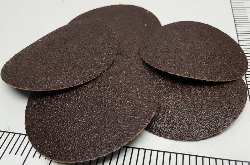 lot 9213-2 image: New pack of 5 Norton Resinall Metalite Speed-Lok Abrasive Discs Cloth Backing Aluminum Oxide 3 Diameter Grit 50