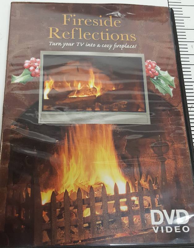 lot 8195 image: New in the package Fireside Reflections DVD for the TV fireplace coziness & look on your television