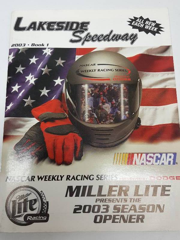 lot 8615 image: Great to look thru is this Lakeside Speedway blast from the past program from Kansas City Kansas