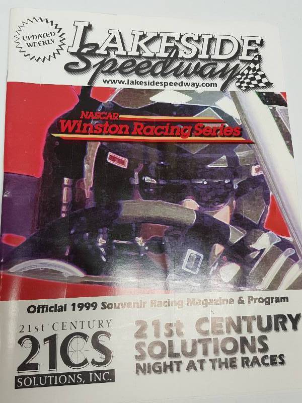 lot 8617 image: Great to look thru is this Lakeside Speedway blast from the past program from Kansas City Kansas