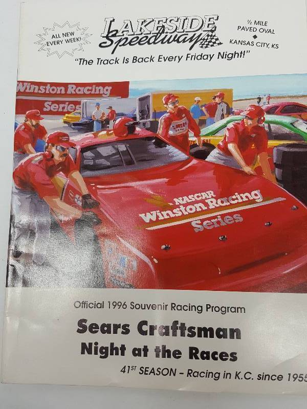 lot 8620 image: Great to look thru is this Lakeside Speedway blast from the past program from Kansas City Kansas