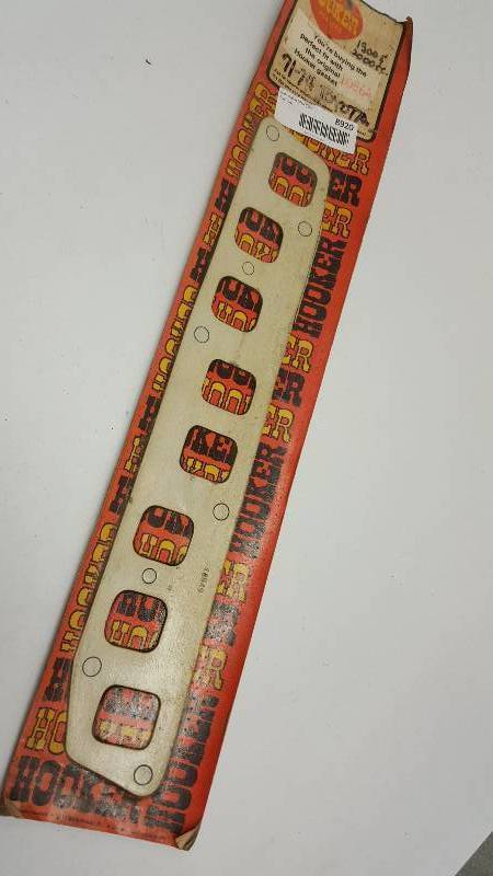 lot 8920 image: NOS Hooker Headers 71 thru 74 Toyota 4 cylinder header intake manifold gasket