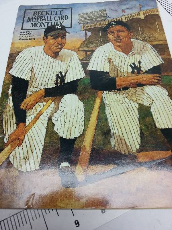 lot 8945 image: June 1991 Becketts Baseball Card Monthly edition.  Does anybody collect these old card price guides.