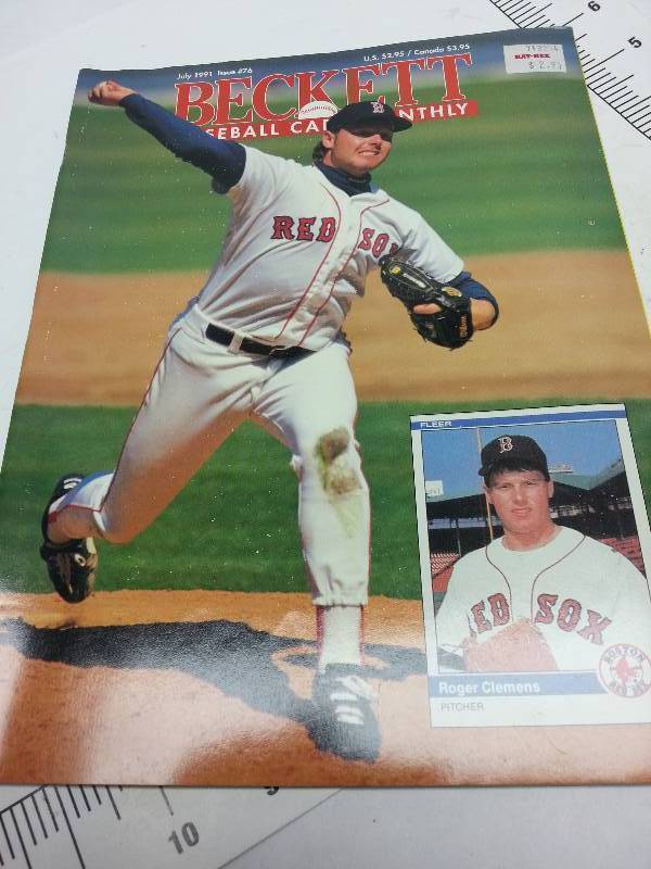 lot 8946 image: July 1991 Becketts Baseball Card Monthly edition.  Does anybody collect these old card price guides.