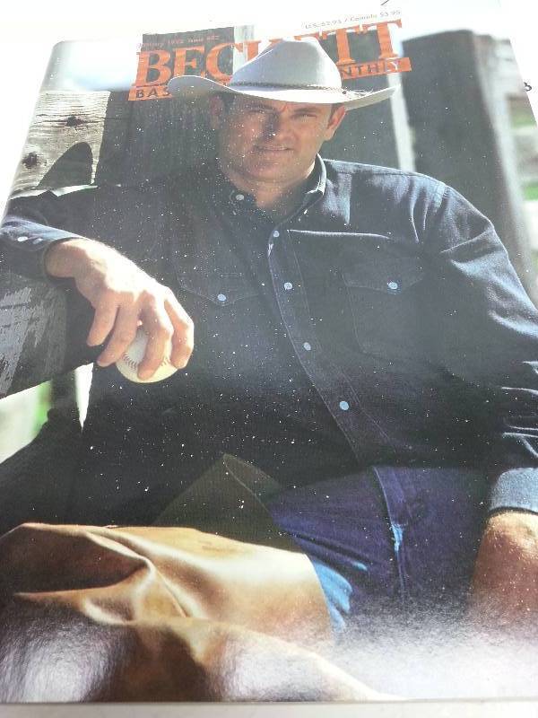 lot 8951 image: January 1992 Becketts Baseball Card Monthly edition.  Does anybody collect these old card price guides.