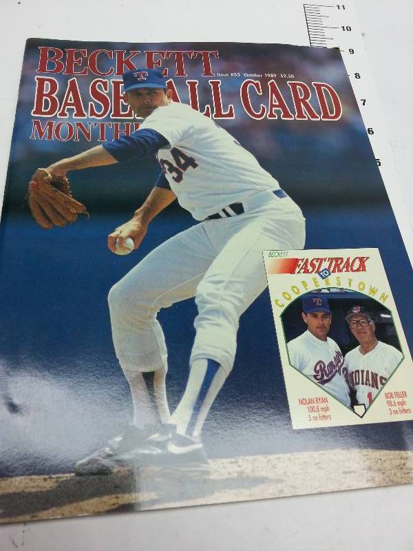lot 8955 image: October 1989 Becketts Baseball Card Monthly edition.  Does anybody collect these old card price guides.