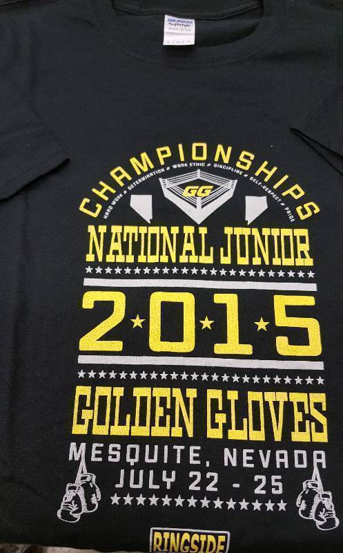 lot 8977L image: New promotional short sleeve quality Tee Shirt from Ringside Boxing sponsored event.  Size is in the lot number