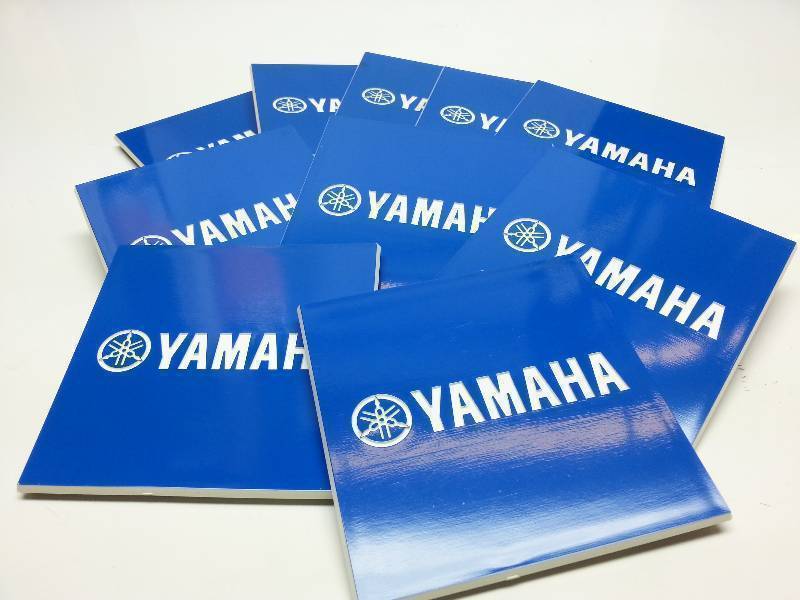 lot 9111 image: Wow 10 of these Yamaha motorcycle ATV beverage coasters, shower tile squares or let your imagination go on this one.